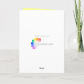 De lamp van Diwali op groen - Kaart (Achterkant)