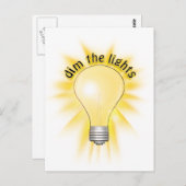 De lampjes omdraaien - het lampglas briefkaart (Voorkant / Achterkant)