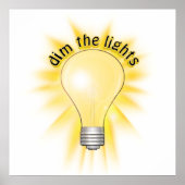 De lampjes omdraaien - het lampglas poster (Voorkant)