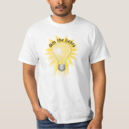 De lampjes omdraaien - het lampglas t-shirt