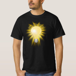 De lampjes omdraaien - het lampglas t-shirt