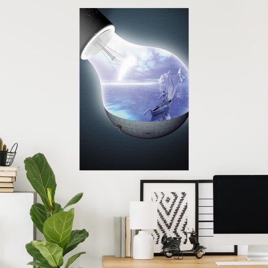 De Lampserf Poster (Thuiskantoor)