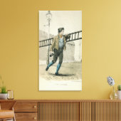 De lampverlichting canvas afdruk (Insitu (Woonkamer))