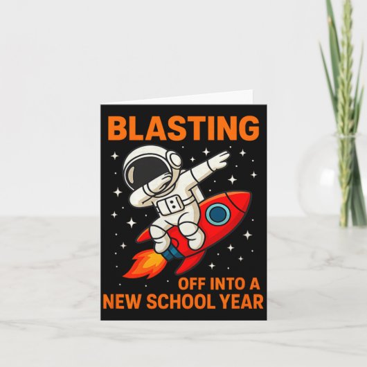 De lancering in het nieuwe schooljaar Astronaut Da Kaart (Voorkant)