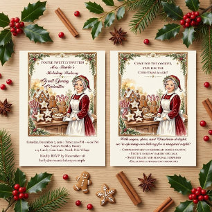 De lancering van Mrs. Santa's Gingerbread Bakery m Kaart