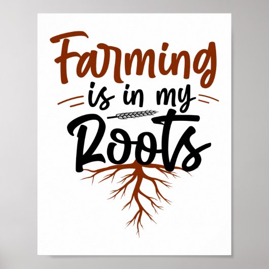 De landbouw in mijn moederland ligt in de landbouw poster (Voorkant)