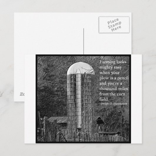 De landbouw ziet er heel gemakkelijk uit... briefkaart (Voorkant / Achterkant)