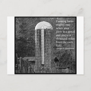 De landbouw ziet er heel gemakkelijk uit... briefkaart