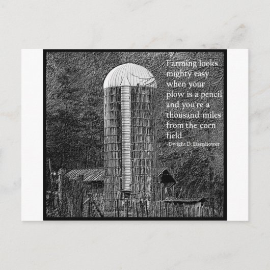 De landbouw ziet er heel gemakkelijk uit... briefkaart (Voorkant)