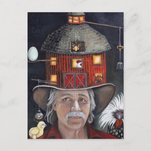 De landbouwer briefkaart (Voorkant)