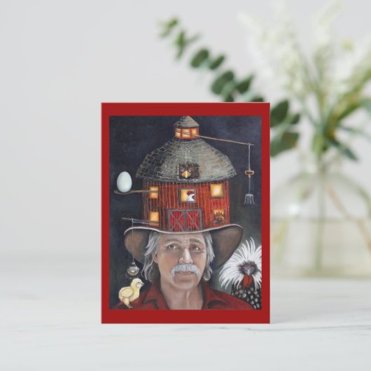 De landbouwer briefkaart (Staand voorkant)