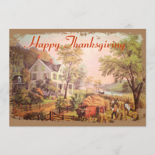 De landbouwers oogsten Thanksgiving Kaart