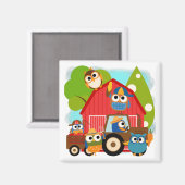 De Landbouwers van de uil Magneet (Voorkant / Achterkant)