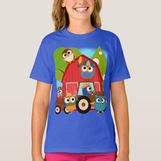 De Landbouwers van de uil T-shirt (Voorkant)