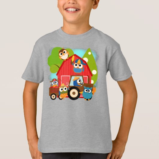 De Landbouwers van de uil T-shirt (Voorkant)