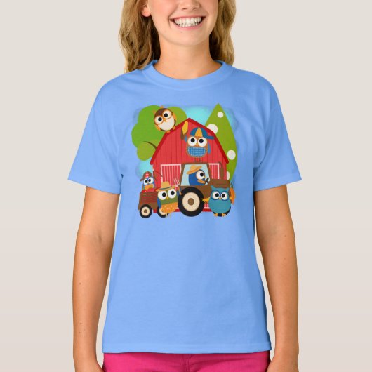 De Landbouwers van de uil T-shirt (Voorkant)