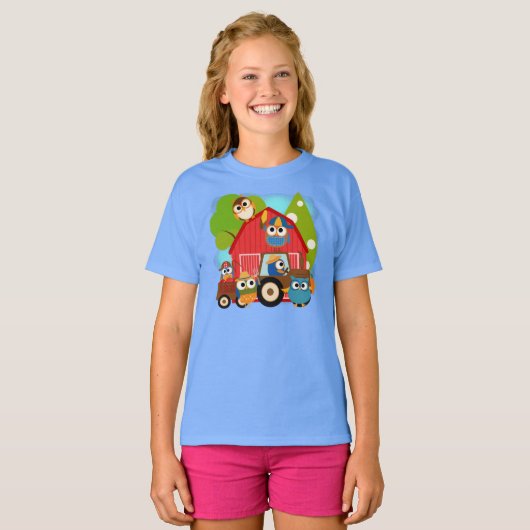 De Landbouwers van de uil T-shirt (Voorkant volledig)