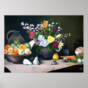 De landentabel poster