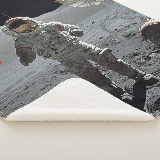 De landing op de maan sherpa deken (3/4)