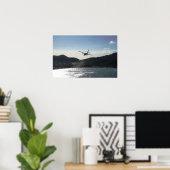 De landing op St. Barth Poster (Thuiskantoor)