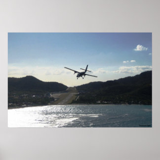 De landing op St. Barth Poster