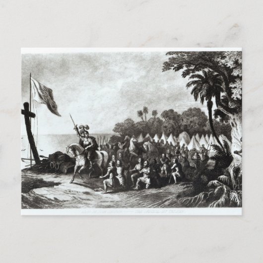 De landing op Tampa Bay Briefkaart (Voorkant)