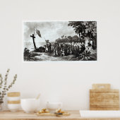 De landing op Tampa Bay Poster (Keuken)