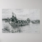 De landing van Cadillac Poster (Voorkant)