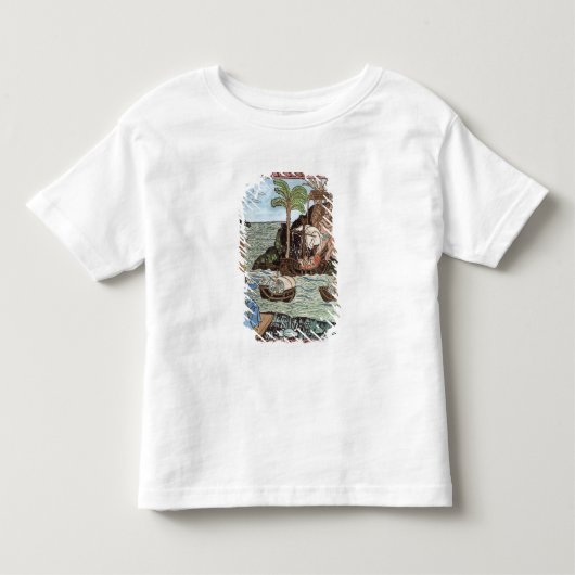 De landing van Columbus Kinder Shirts (Voorkant)