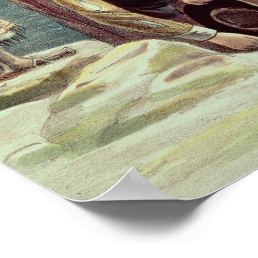 De landing van de pelgrims in Plymouth Poster (Hoek)