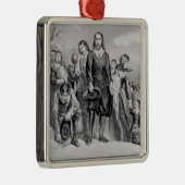 De landing van de pelgrims metalen ornament (Rechts)