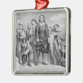 De landing van de pelgrims metalen ornament (Links)