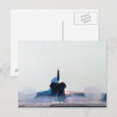 De landing van een Space Shuttle Briefkaart (Voorkant / Achterkant)