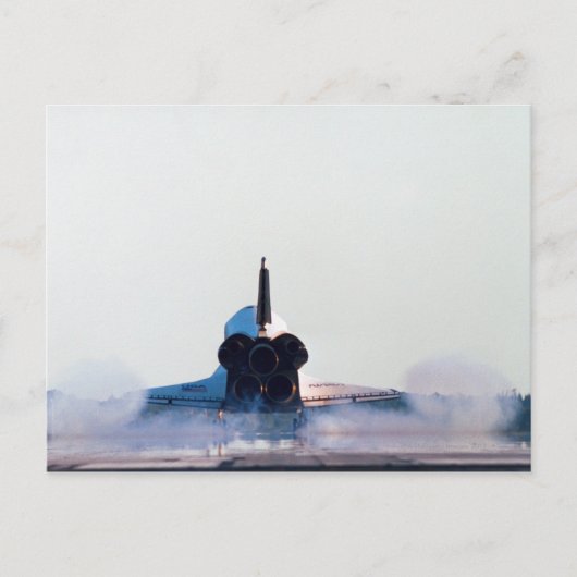De landing van een Space Shuttle Briefkaart (Voorkant)