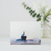 De landing van een Space Shuttle Briefkaart (Staand voorkant)