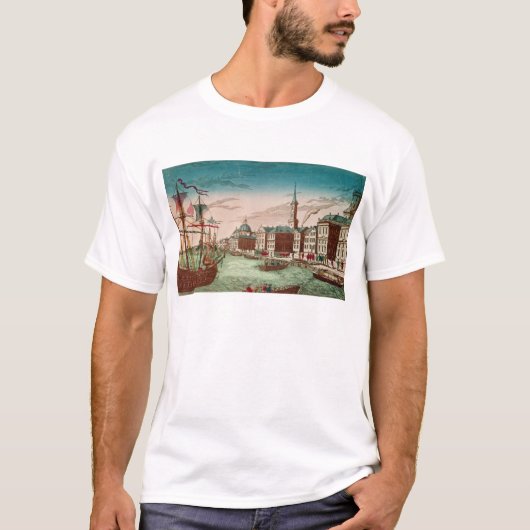 De landing van Engelse troepen in New York T-shirt (Voorkant)
