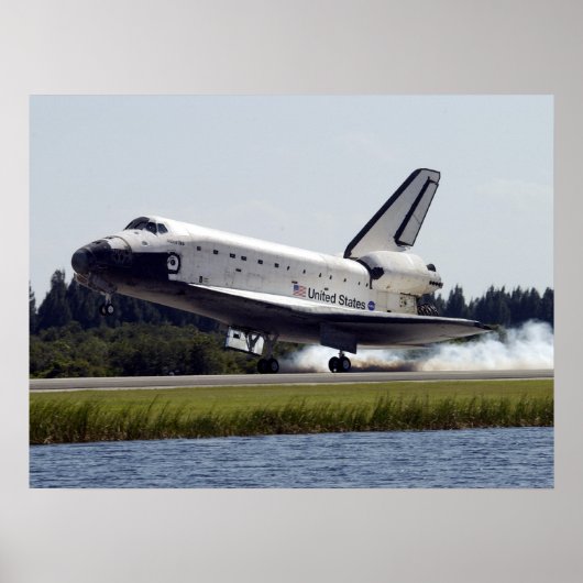 De landing van Space Shuttle Atlantis (STS-112) Poster (Voorkant)
