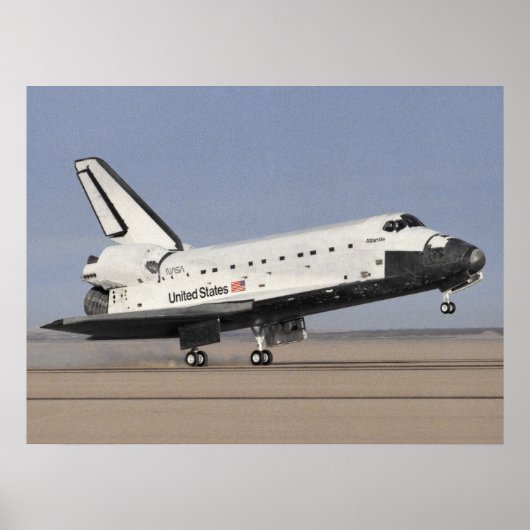 De landing van Space Shuttle Atlantis (STS-27) Poster (Voorkant)