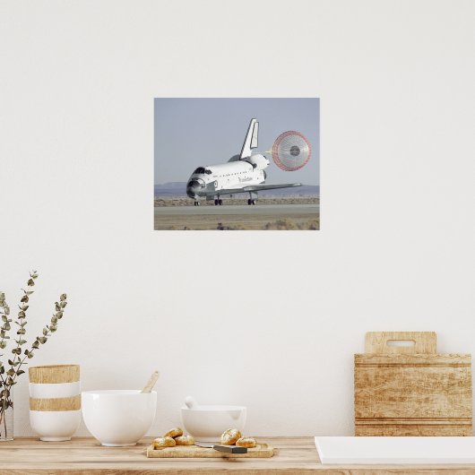 De landing van Space Shuttle Atlantis (STS-66) Poster (Keuken)
