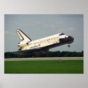 De landing van Space Shuttle Atlantis (STS-84) Poster