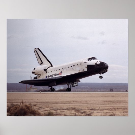 De landing van Space Shuttle Atlantis (STS-98) Poster (Voorkant)