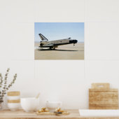 De landing van Space Shuttle Columbia (STS-1) Poster (Keuken)