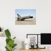 De landing van Space Shuttle Columbia (STS-1) Poster (Thuiskantoor)