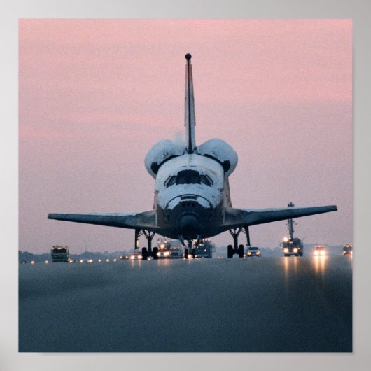 De landing van Space Shuttle Columbia (STS-80) Poster (Voorkant)