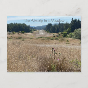 De landingsbaan in een Briefkaart van de Meadow