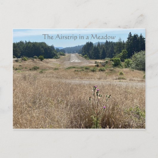 De landingsbaan in een Briefkaart van de Meadow (Voorkant)