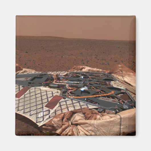 De landingsplaats van de rover magneet (Voorkant)