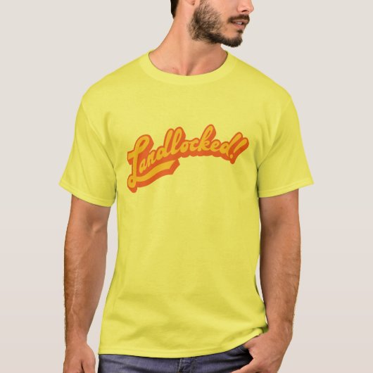 De Landlocked. T-shirt voor script (Voorkant)