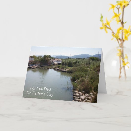 De Landschap Persoonlijke Vaderdag Kaart (Gele Bloem)