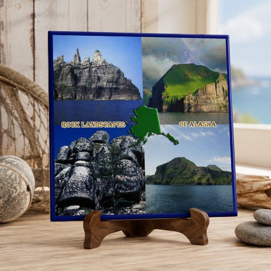 De Landschappen van de rots van de Collage van Tegeltje